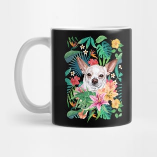 Tropical Short Haired White Chihuahua 2 Mug